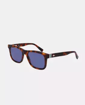 Модель солнцезащитных очков L6014S прямоугольной формы из ацетата Lacoste, коричневый