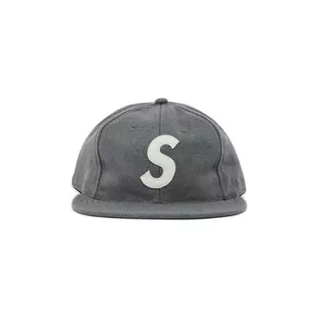 Модель Supreme x Ebbets S с 6 панелями, серая, с логотипом