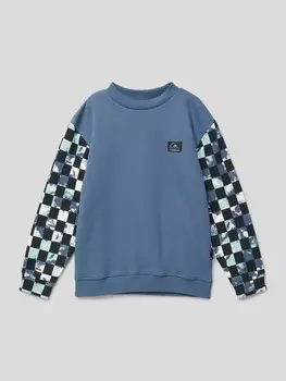 Модель свитшота с круглым вырезом «MY NAME IS CREW YOUTH» Quiksilver, дымчатый синий