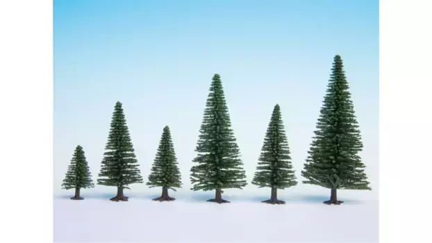 Модели елок, 10 шт, высота 3,5 9 см Noch