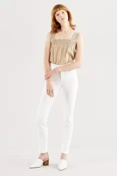 Моделирование узких джинсов 311 Levi's, белый