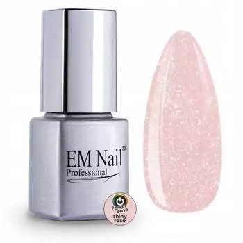 Моделирующая база, Power Base Shiny Rose, 6 мл EM Nail