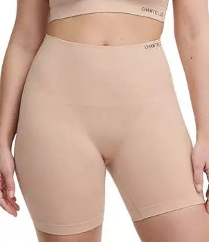 Моделирующие шорты Chantelle Smooth Comfort длиной до середины бедра, бежевый