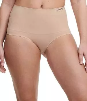 Моделирующие трусы Chantelle Smooth Comfort с высокой талией, бежевый