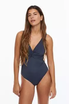 Моделирующий купальник H&amp;M, темно-синий