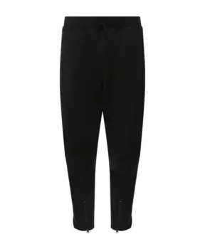 Модернизированные хлопковые брюки чинос с кулиской на талии Stone Island, черный