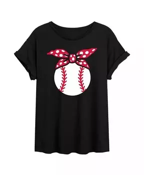 Модная бейсбольная футболка оверсайз с графическим рисунком для юниоров Hybrid Apparel Good Vibes Llc, черный