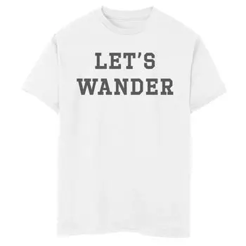 Модная футболка Lets Wander с рисунком для мальчиков 8–20 лет Licensed Character