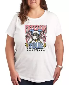 Модная футболка с рисунком больших размеров Air Waves, белый