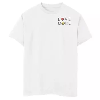 Модная футболка с рисунком Love More Smile для мальчиков 8–20 лет Licensed Character
