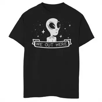 Модная футболка с рисунком «We Out Here Alien» для мальчиков 8–20 лет Licensed Character