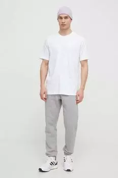 Модная хлопковая футболка с рисунком adidas Originals, белый