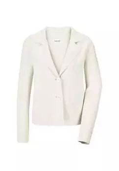 Модная короткая куртка с вешалкой-цепочкой Madeleine, экрю