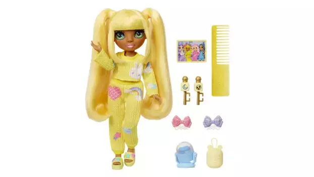 Модная кукла Junior High PJ Party Санни (желтая) Rainbow High