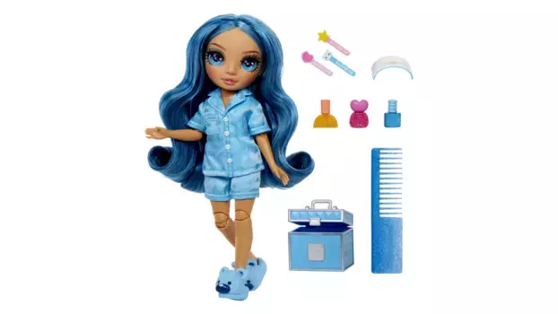 Модная кукла Junior High PJ Party Скайлер (синяя) Rainbow High