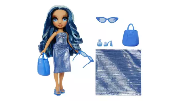 Модная кукла Rainbow High Swim & Style Скайлер (синий)