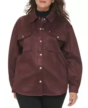 Модная куртка большого размера из искусственной замши Levi's