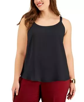 Модная майка больших размеров, созданная для macy's Bar III, черный