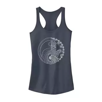 Модная майка с разрезом для юниоров Hamsa Yin Yang