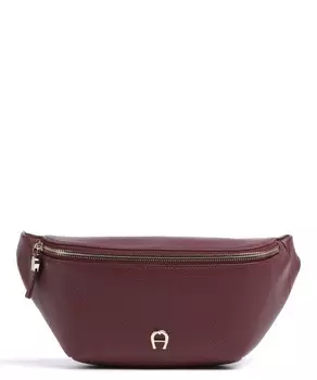 Модная поясная сумка из зерненой яловой кожи Aigner, фиолетовый