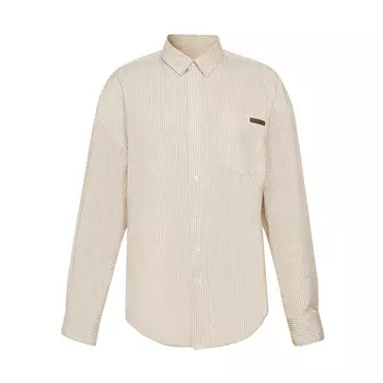 Модная повседневная полосатая рубашка Deep Breath с одним карманом, синие и белые полосы