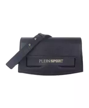 Модная сумка через плечо с серебряным логотипом Plein Sport, черный