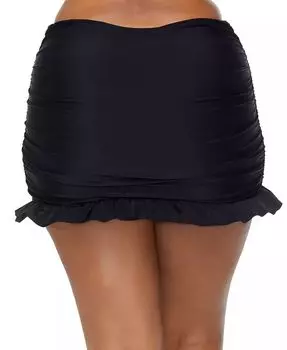Модная юбка для плавания Echo размера Plus с оборками Raisins Curve, черный