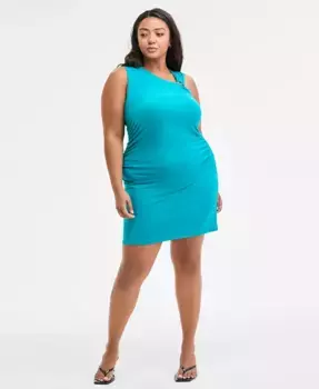 Модное мини-платье-майка больших размеров Bar III, синий