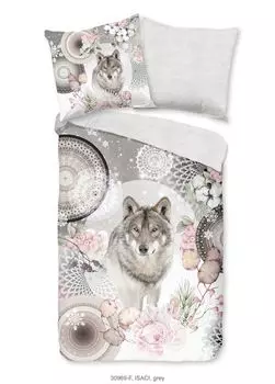 Модное постельное белье с мандалами - Isaci - 100% хлопок/фланель (бобр) Muller Textil, серый