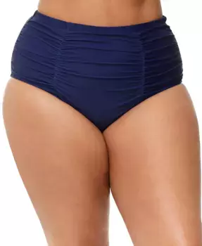 Модные бикини-трусы Costa с эффектом контроля живота для полных женщин Raisins Curve, синий