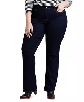 Модные джинсы Bootcut размера 315 со средней посадкой Levi's, синий