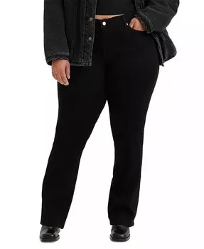 Модные классические джинсы большого размера 415 Bootcut Levi's, черный