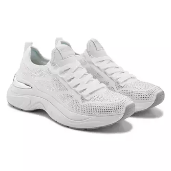 Модные кроссовки цвета ореха с блестящим блеском и стразами Skechers, белый