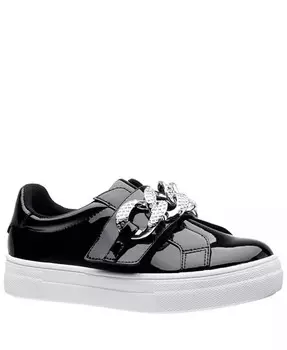 Модные кроссовки Emaleigh со стразами и цепочкой для маленьких девочек Nina, серый