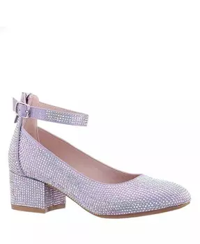 Модные модельные туфли Lennie2 для маленьких девочек Туфли Nina, фиолетовый