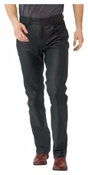 Модные Мужские кожаные джинсы 201 Fastway, черный