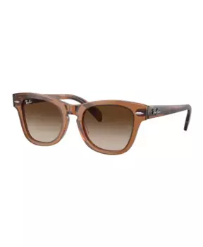 Модные прозрачные солнцезащитные очки Ray-Ban, коричневый