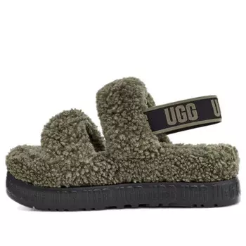 Модные сандалии пух Ugg, зеленый