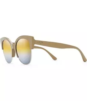 Модные солнцезащитные очки Maui Jim Mariposa PolarizedPlus2 56 мм, бежевый