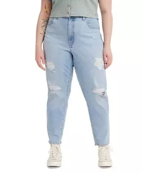 Модные женские джинсы Mom с высокой талией больших размеров Levi's