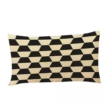 Модный чехол для подушки с геометрическим узором, мягкий чехол для подушки, украшение для домашнего дивана-#5 Stuttg