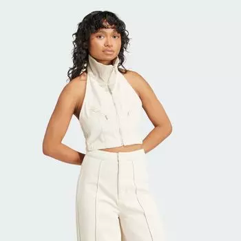 Модный джинсовый укороченный жилет Montreal Adidas, цвет Natural Denim