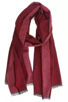 Модный шарф COLLEZIONE ALESSANDRO "Alfi", роскошное качество, производство Италия, бордовый