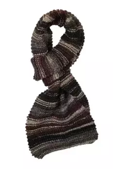 Модный шарф COLLEZIONE ALESSANDRO "Liah", производство Италия, коричневый