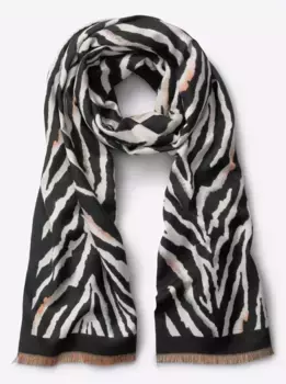 Модный шарф Heine, цвет Schwarz-Champagner