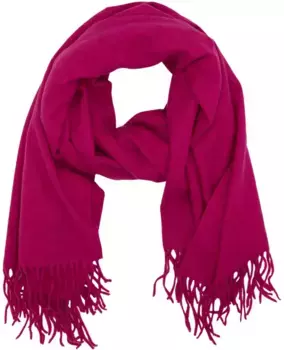 Модный шарф leslii, мягкий однотонный шарф с витой бахромой, розовый