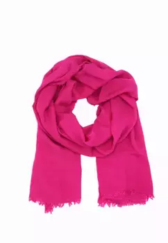 Модный шарф Leslii с открытой бахромой по краям, розовый