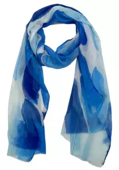 Модный шарф Leslii с узором, синий