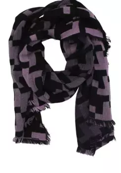 Модный шарф leslii, высококачественный шарф с узором "гусиные лапки" размера XXL, фиолетовый