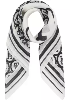 Модный шарф Tommy Hilfiger "BEACH SUMMER LINEN SQUARE", синий